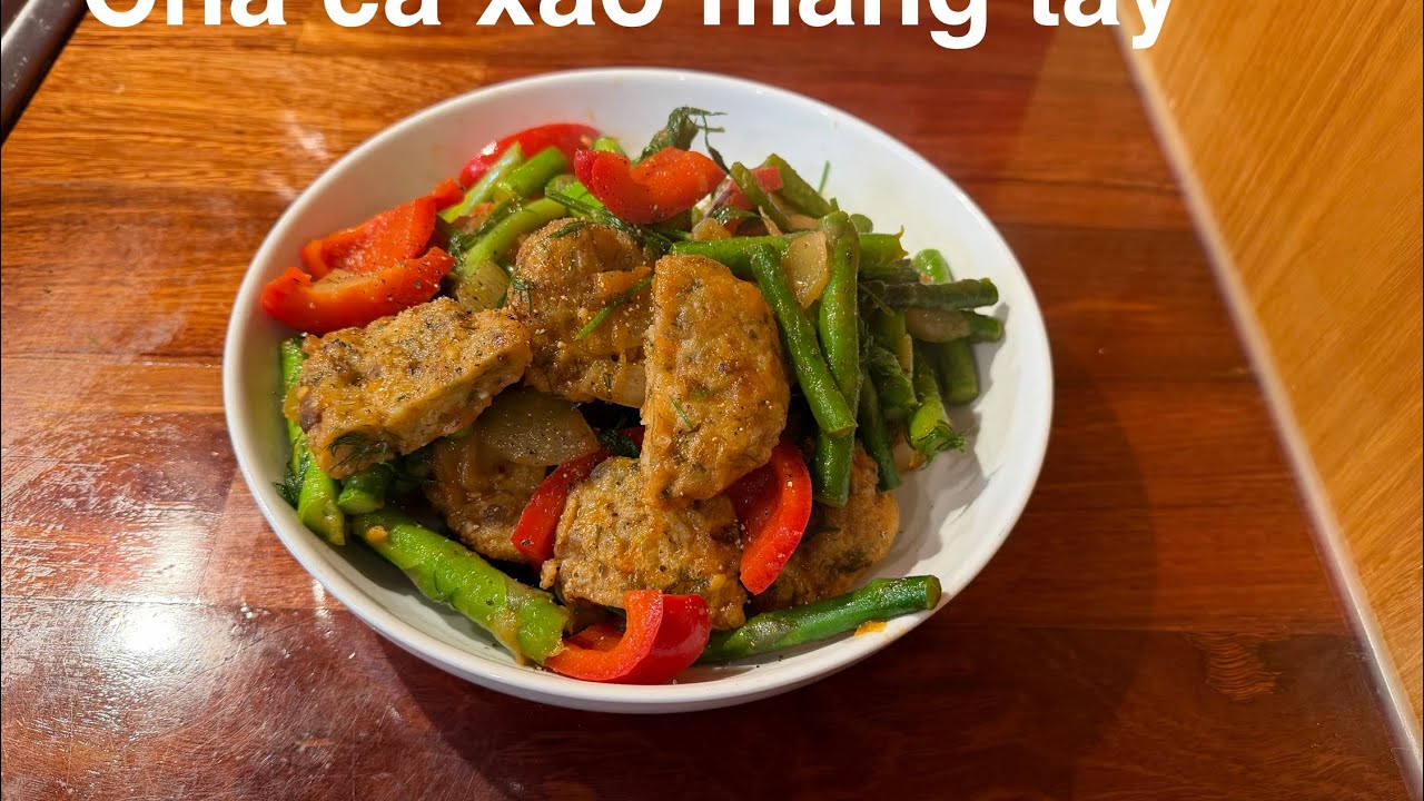 #nauantainha Chả cá xào măng tây #ngon #cooking easy 