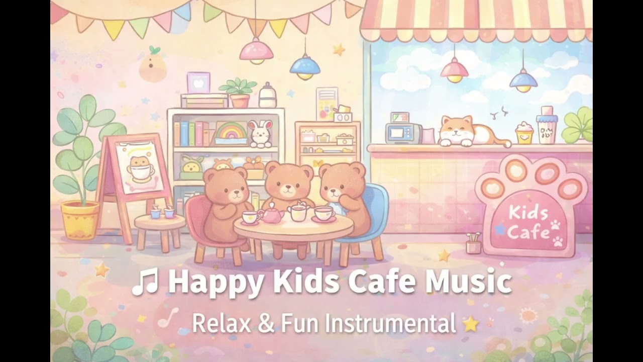 🐻 Kids Café Music | Happy & Cute Songs | Little Bear Café