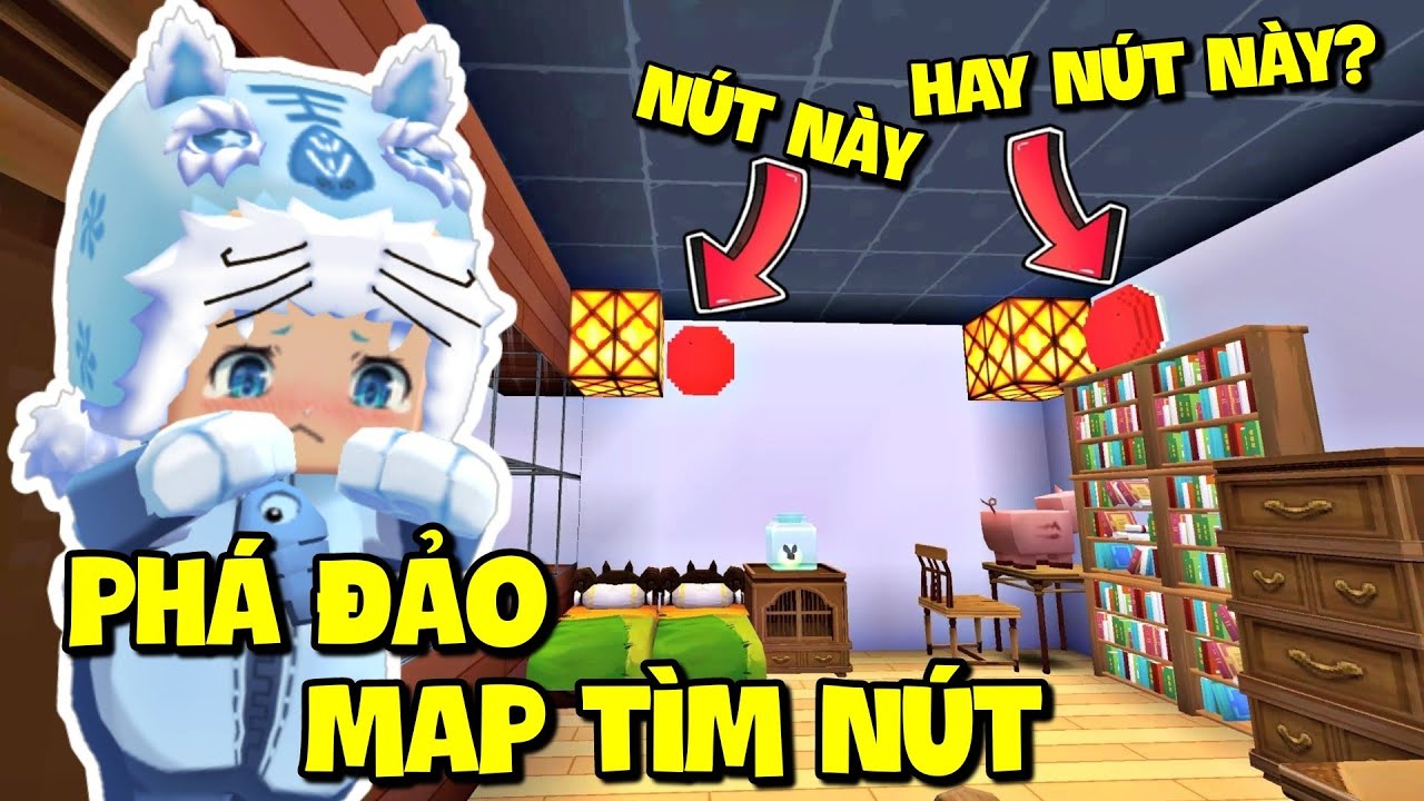 Meowpeo sang chấn tâm lý khi hoàn thành máp giải mã tìm nút siêu cay siêu khó trong Mini World