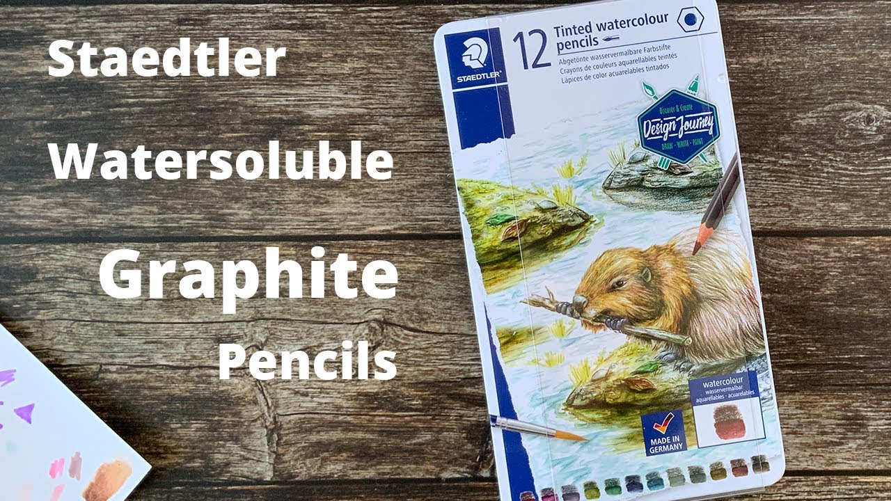 Staedtler tinted watercolor pencils - graphite soluble pencils - can compete with Graphitint