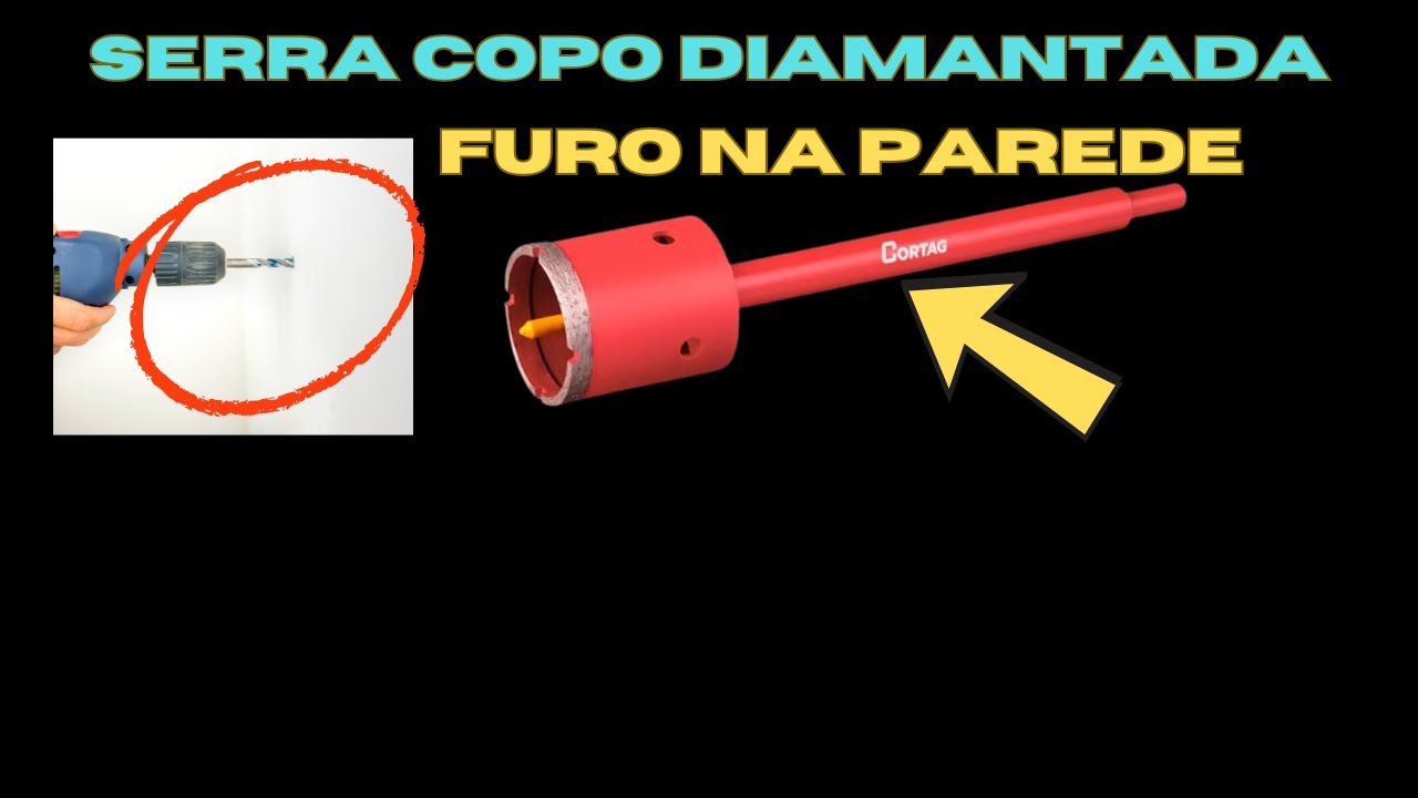 Serra copo diamantada para alvenaria