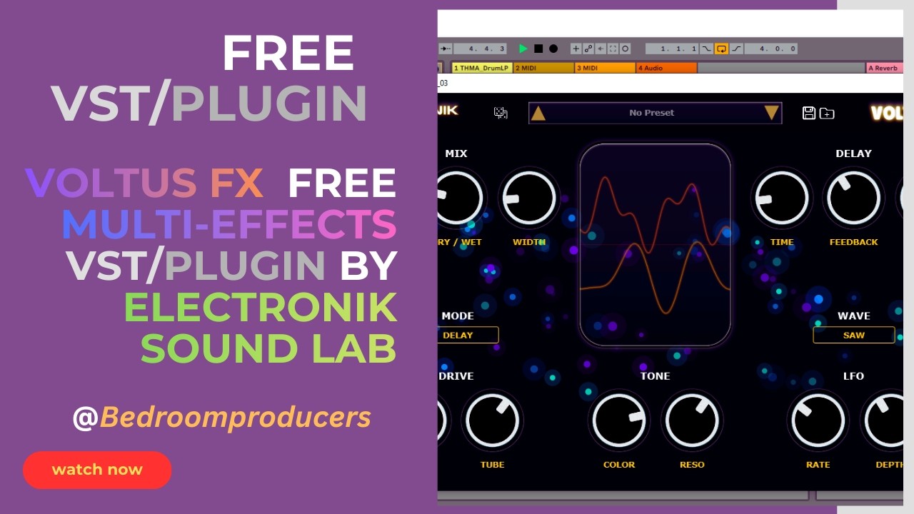VOLTUS FX - FREE Multi-Effects VST/Plugin by Electronik Sound Lab #ElectronikSoundLab #VOLTUSFX