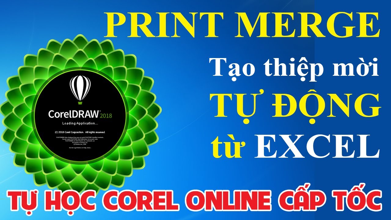 Tạo thư mời tự động - Print Merge in Corel | Corel Advanced | S.design - Tu hoc Corel