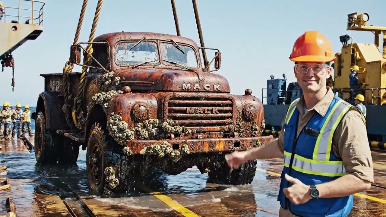 Lost Mack NO 7½ Ton 6x6 Cargo Truck 1943 Recovered from Deep Atlantic Ocean After 80 Years