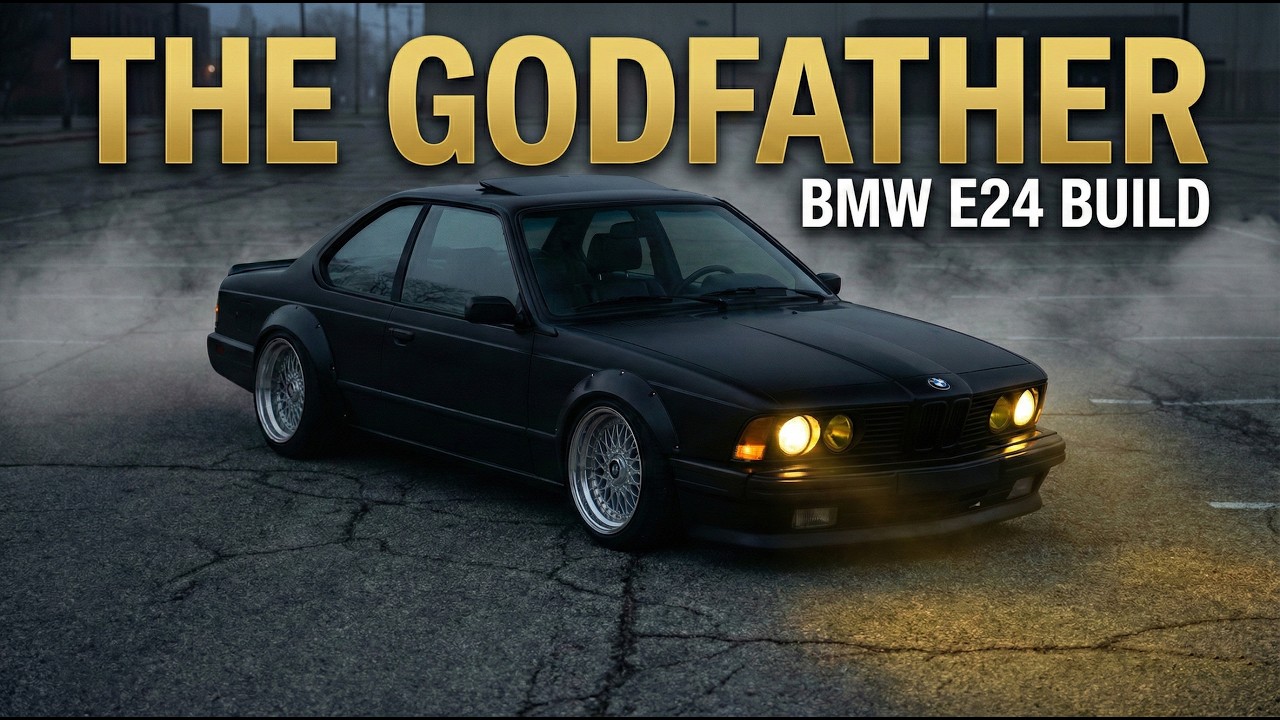 The "Godfather" BMW E24: Black Widebody | BBS RS