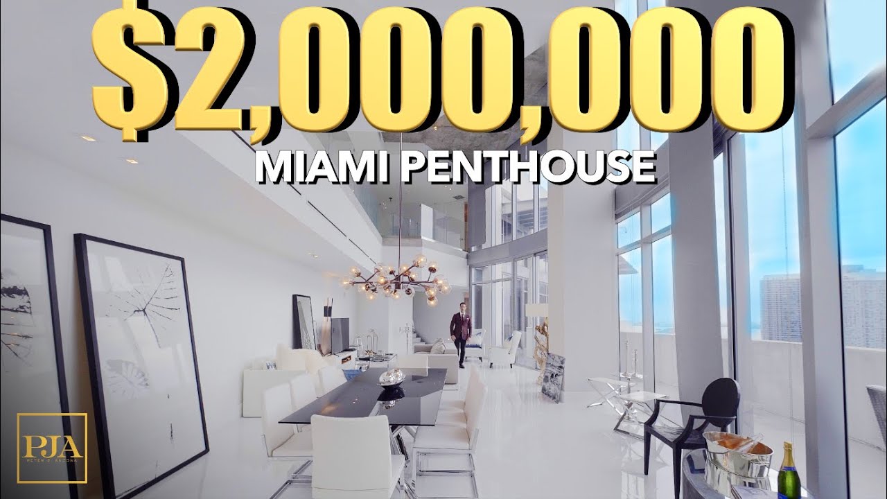 Touring a $2 Million Dollar | Miami Penthouse | Duplex | Peter J Ancona