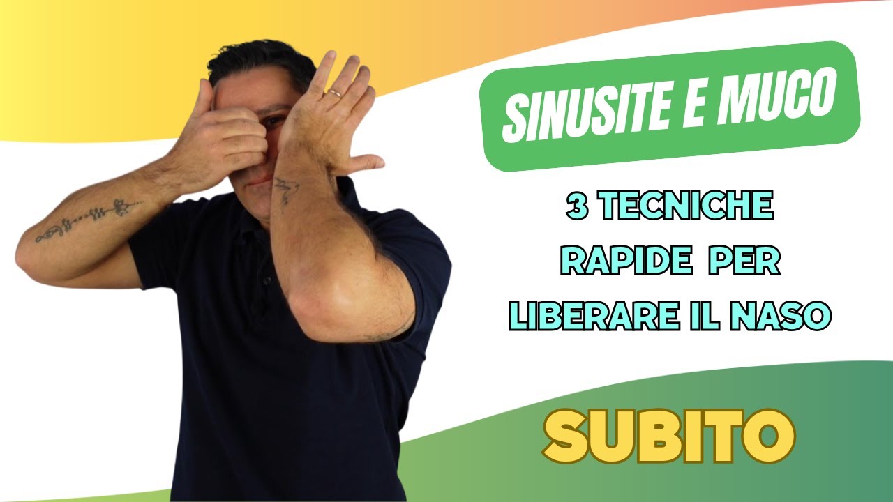 Sinusite e muco: 3 tecniche RAPIDE per drenare e respirare SUBITO