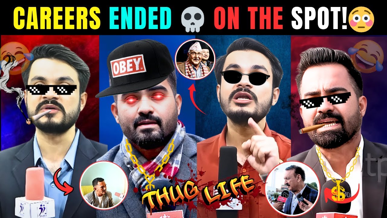 Reporter Ends Their Careers ON THE SPOT💀🔥| Thug Life | Apil Tripathi | Diwakar Shah |