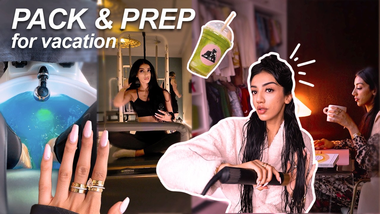 pack & prep w me for vacation 🧳 reset routine, self-care + packing tips