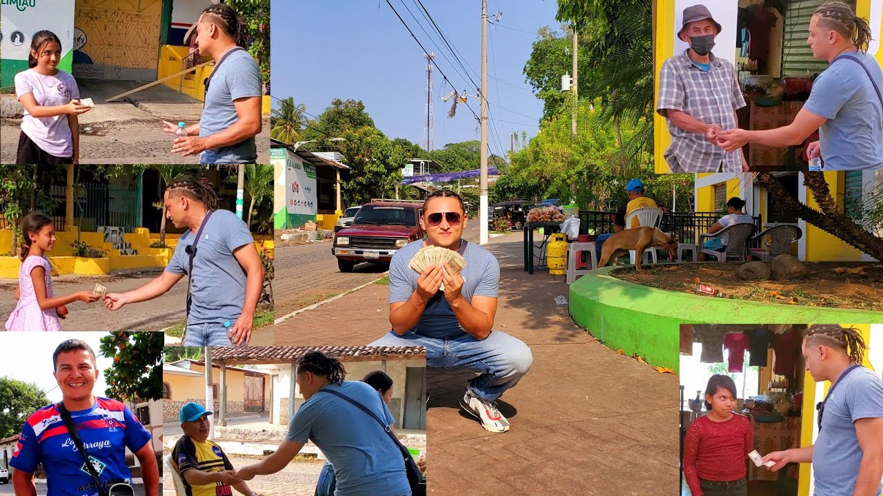 Como un loco regalando dinero y no lo pueden creer | El Salvador