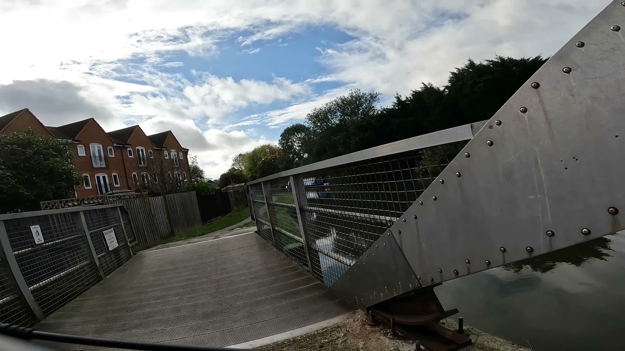 Cycling along The Grand Union Canal - Simpson to Waterhall Park, Milton Keynes