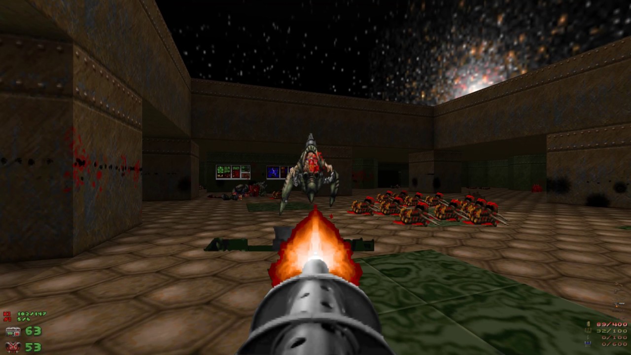 Freedoom 0.11.1 Phase 1 - E4M8 Launch Bay - UV All Secrets - 1080p 60fps