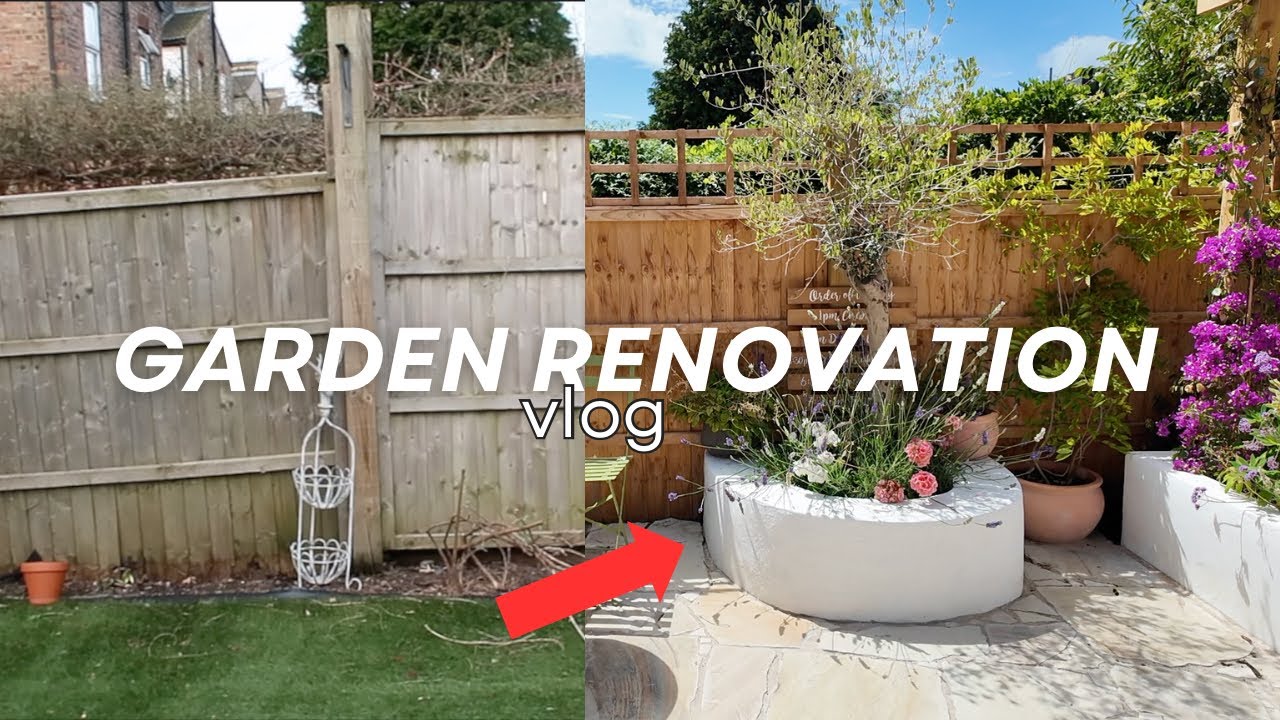 OUR LONDON GARDEN RENOVATION (Greek inspired) VLOG