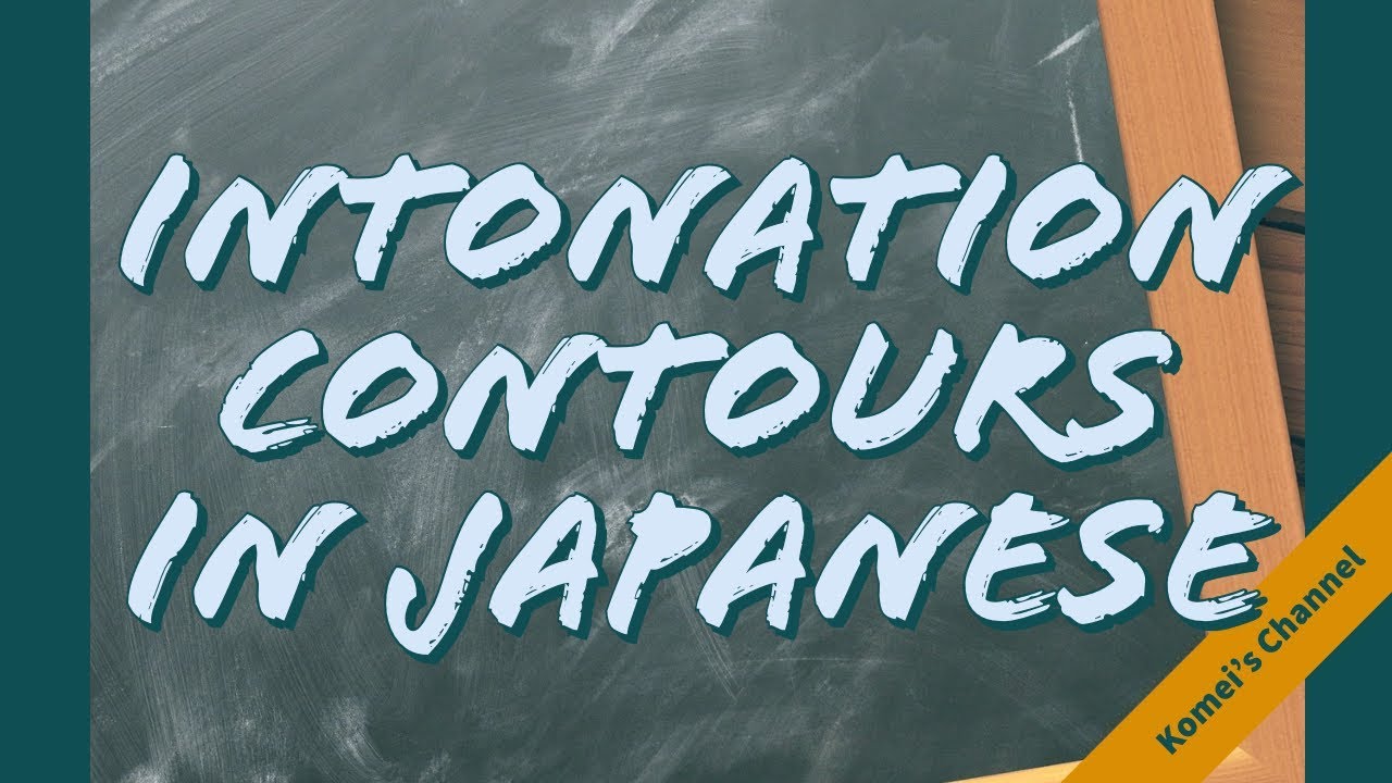 Intonation contours in Japanese [Phonology 4.1]