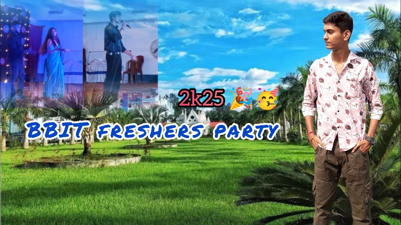 Vlog BBIT Freshers party 2k25 🎉 ||  @BudgeBudgeInstituteofTechnology.🤟🏻✨ #bbit #freshersparty2025.