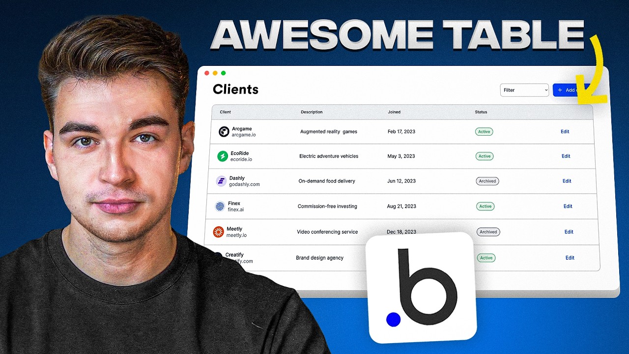 Как создавать красивые таблицы в Bubble.io
