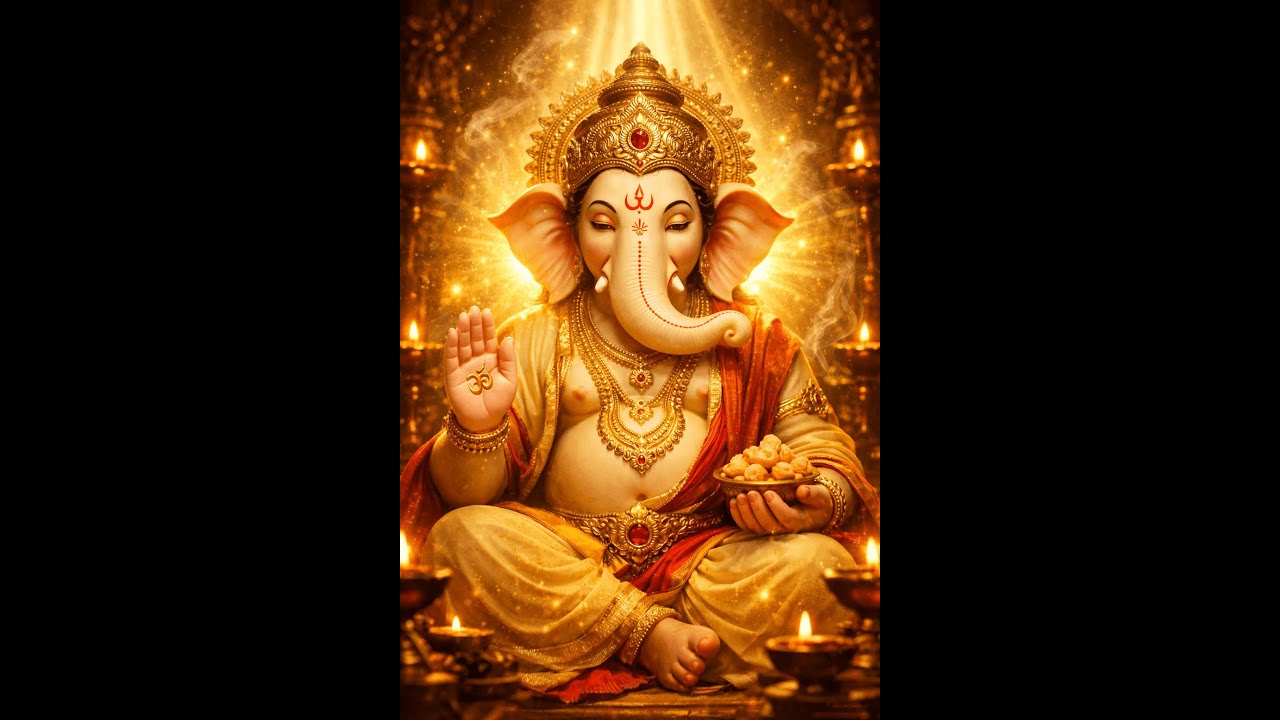 Vakratunda Mahakaya Ganesh Bhajan 🙏Peaceful Ganapathi Mantra for Success & Calm