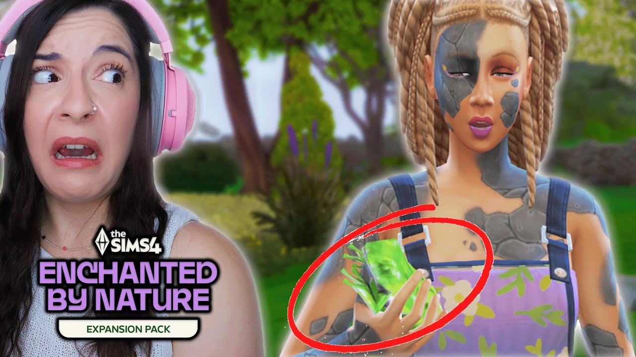 ΤΡΩΩ *ΩΜΑ ΒΑΤΡΑΧΙΑ* & ΚΟΙΜΑΜΑΙ ΣΤΟ ΧΩΜΑ! (Sims 4 Enchanted by Nature)