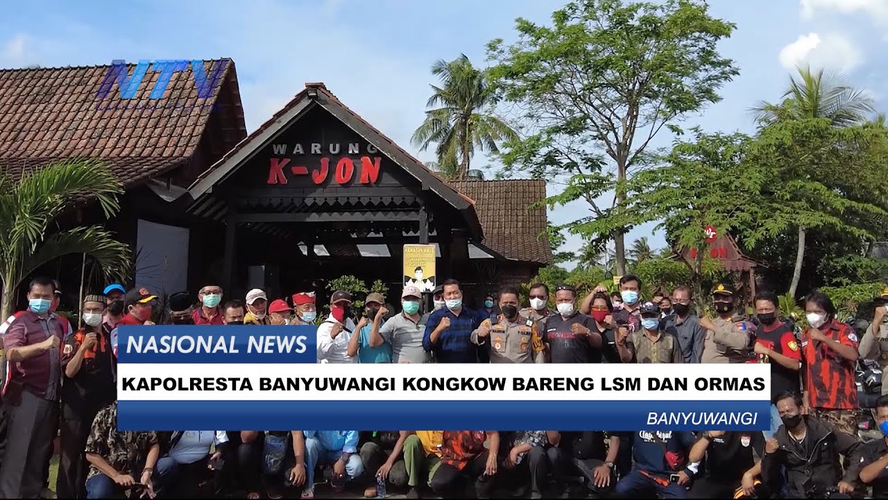 KAPOLRESTA BANYUWANGI KONGKOW BARENG LSM DAN ORMAS