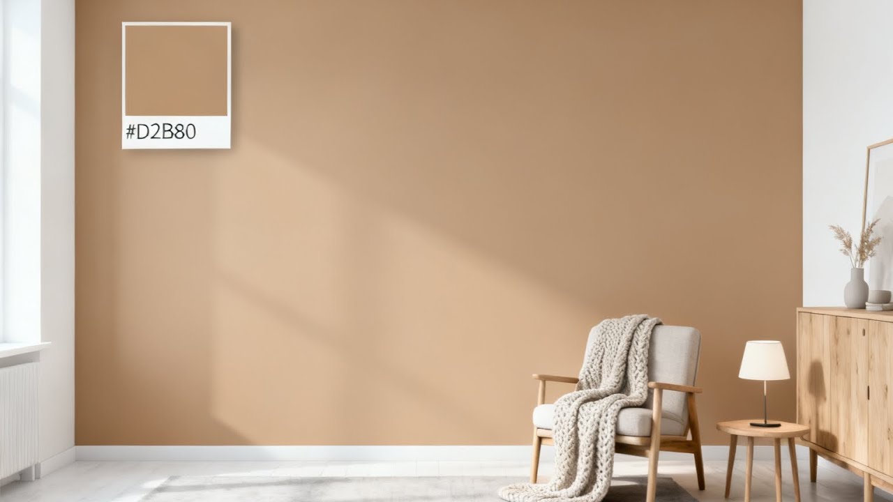 trend ramadhan, cat tembok warna coklat muda | Ramadan trend, light brown wall paint