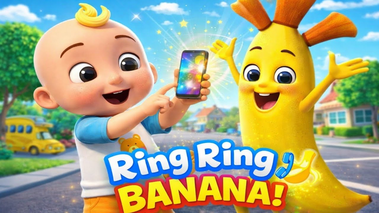 Ring Ring Banana  | Funny Banana Song for Kids l