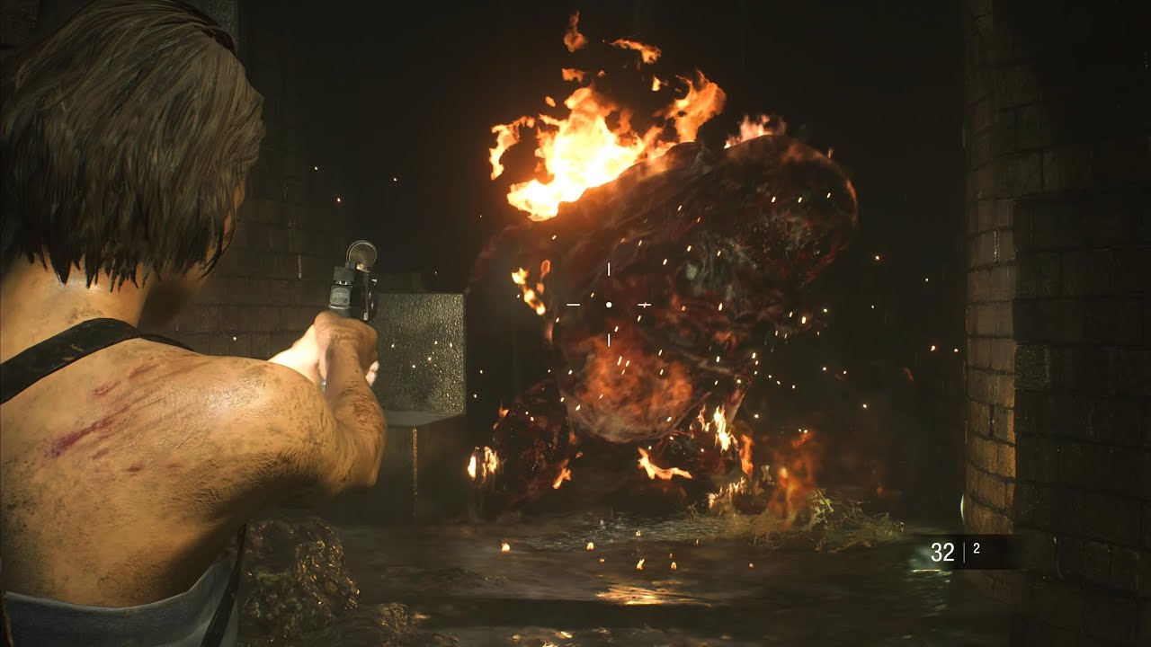 The SEWERS - Resident Evil 3 Remake | 100% Cinematic HARDCORE [No Damage]