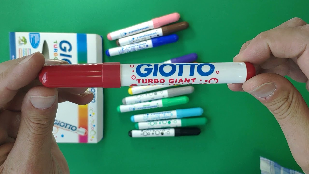 Unboxing de rotuladores Giotto Turbo Giant