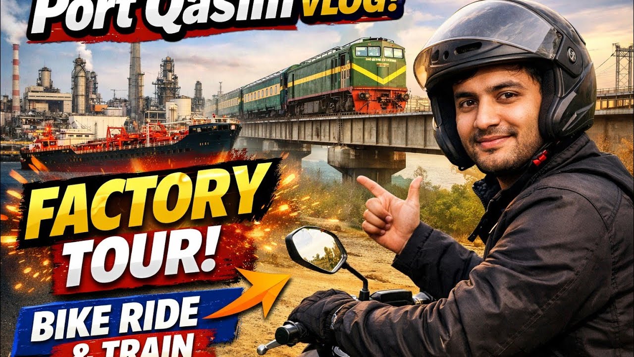 Port Qasim Tour 🚢 | Karachi Ka Sab Se Bada Industrial Area | Bike Vlog #dailyvlog #portqasim #bike 