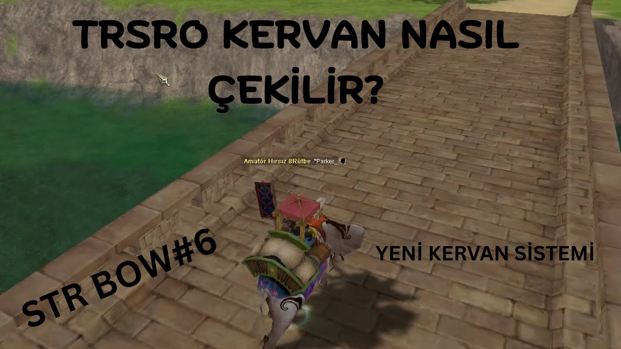 TRSRO'DA KERVAN NASIL ÇEKİLİR? YENİ KERVAN SİSTEMİ, GECE SOHBETİ.. STR BOW! #silkroad #trsro #thief