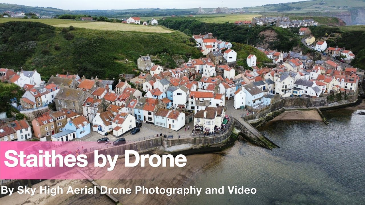 Staithes by Drone 4k