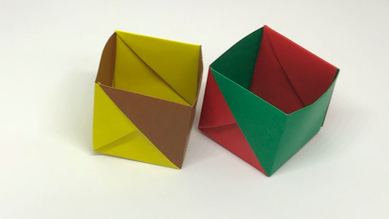 とっても簡単！折り紙で作る丈夫な箱
