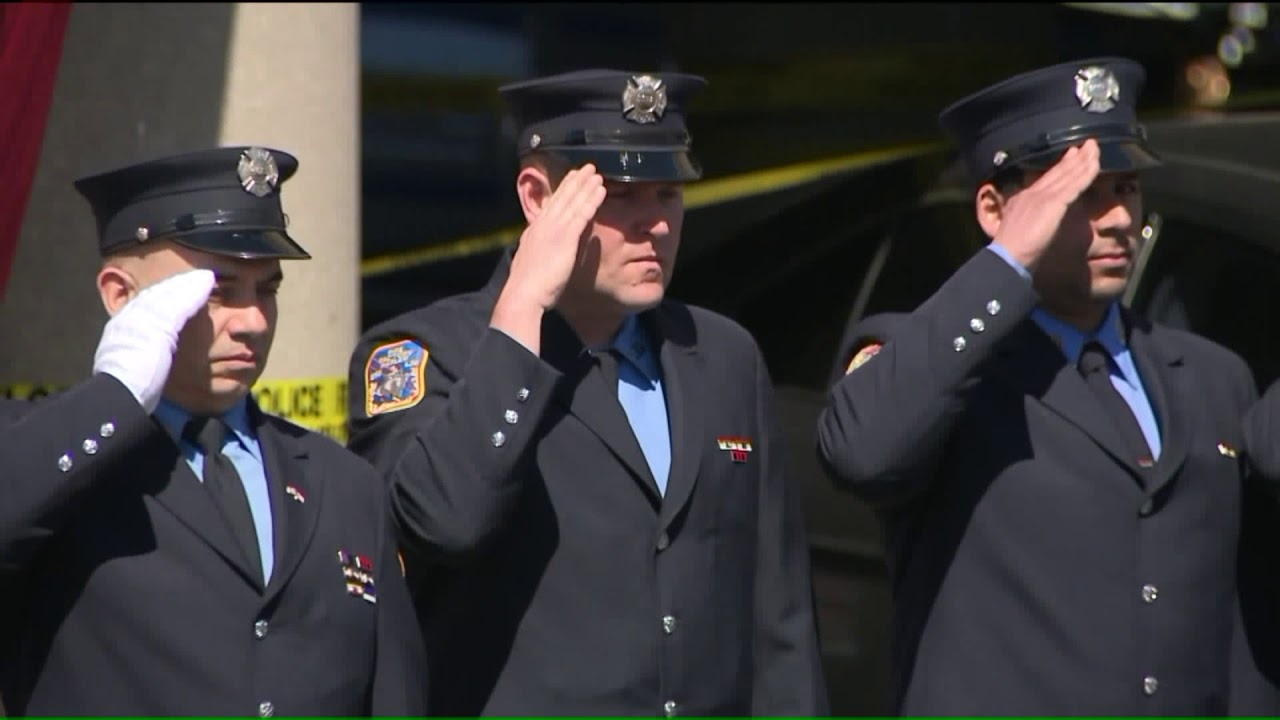 Funeral procession for FDNY Lt. Michael Davidson begins
