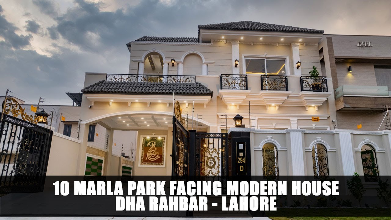 You Must See This 10 Marla Park Facing Modern House in DHA Rahbar by Al Waasi Builders