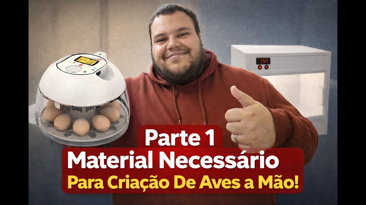 Material necessario para a criaçao de aves a mão parte 1
