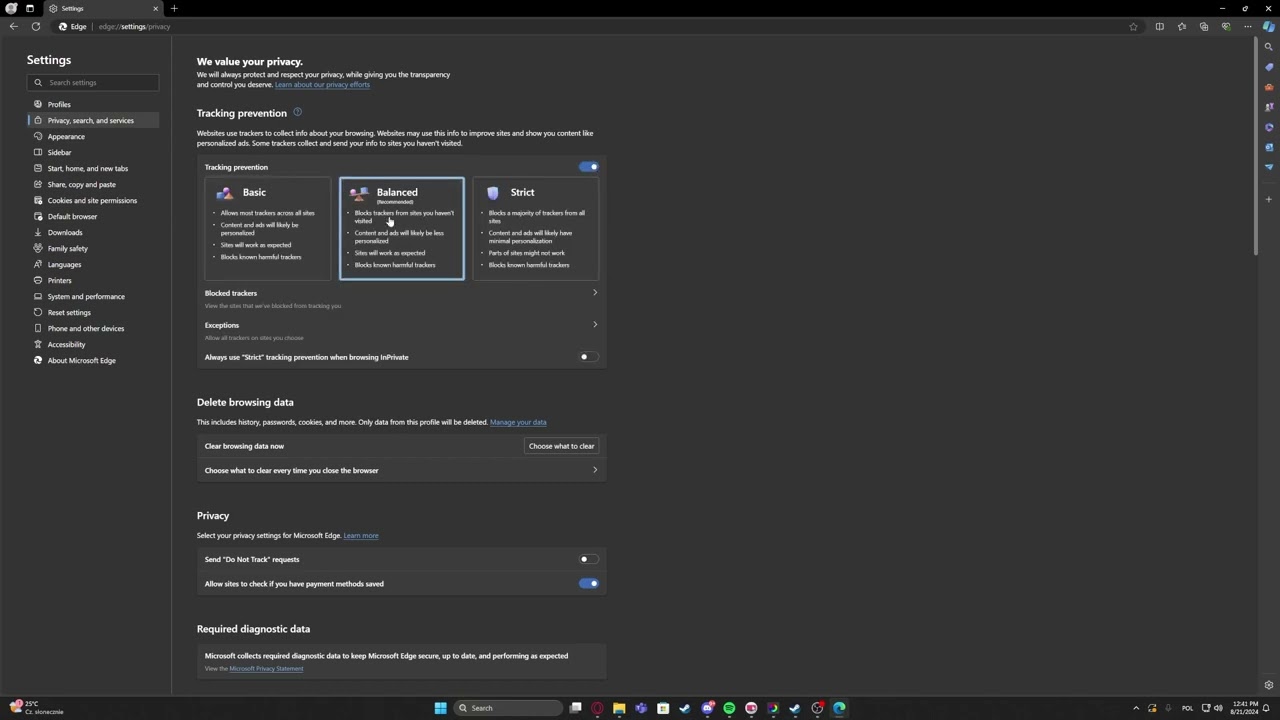 How To Manage Tracking Prevention On Microsoft Edge