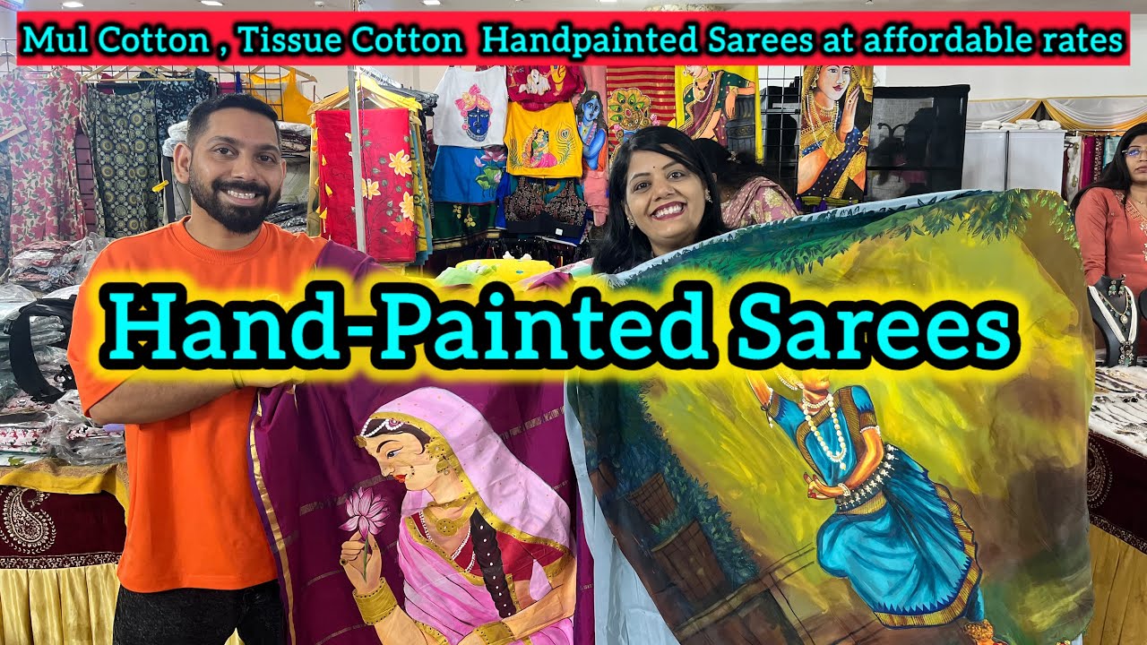Hand Painted Saree Design 2025 | Handloom Hand-Painted Saree from Rs1000/-