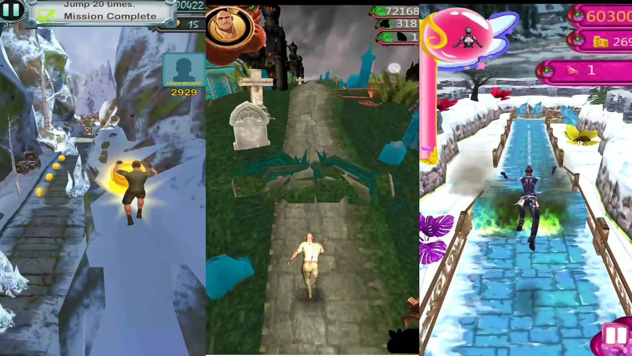 Temple Ninja Run vs Temple Jungle Run 3D vs Jungle Run