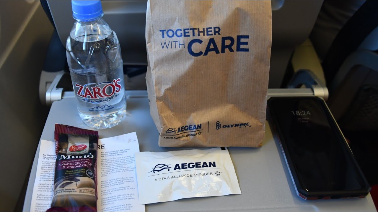 Aegean Airlines Economy Class | Airbus A320 | Flight A3336 Athens - Chania