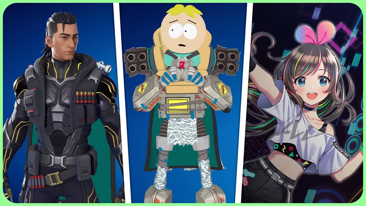 ALL Cosmetics Added in Fortnite's v39.20 Update (Kizuna AI, South Park, + More!)