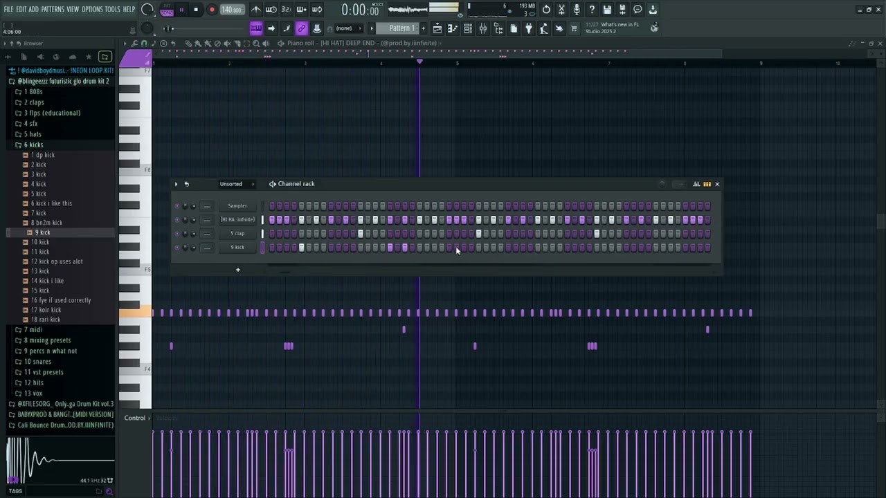 Making a calm lil beat on FL Studio