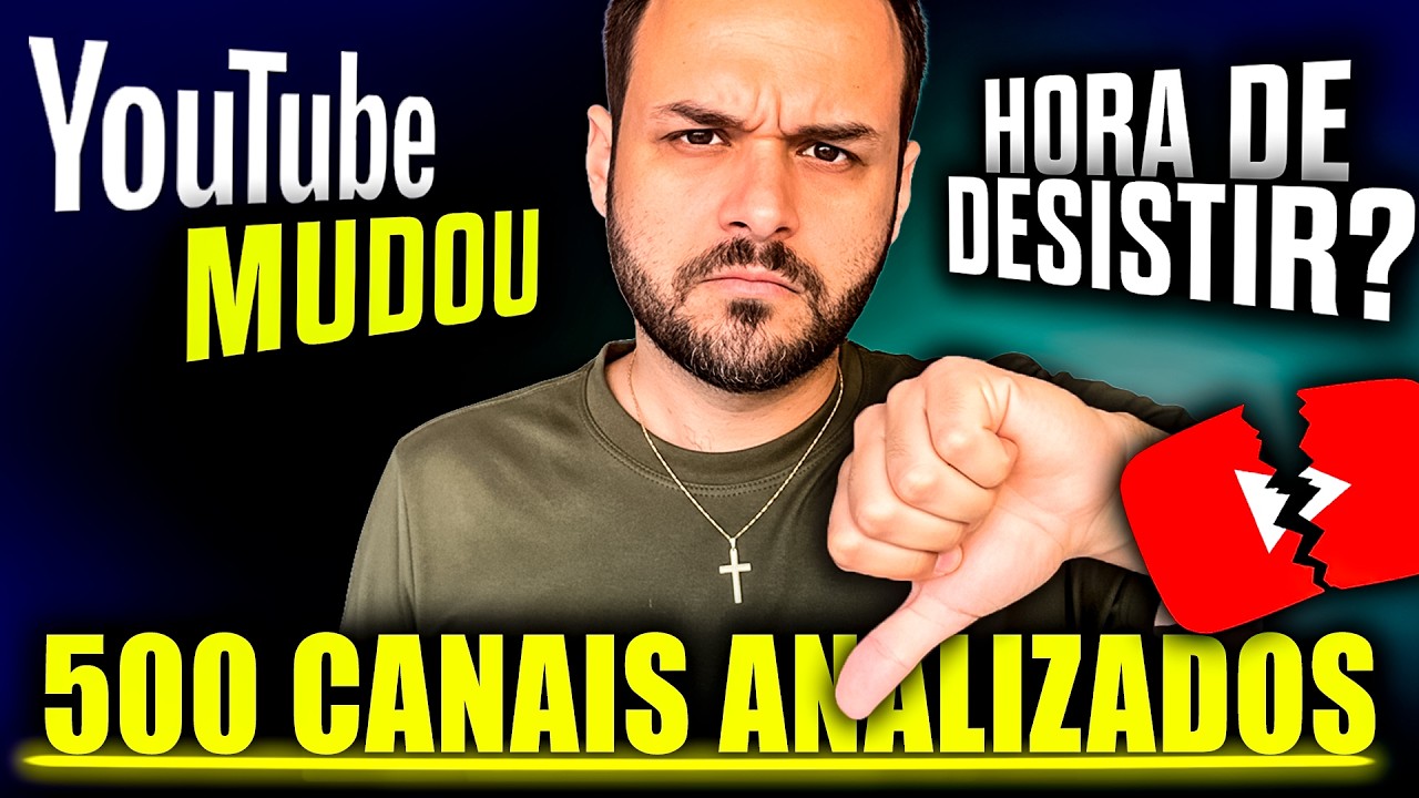 ELE ANALIZOU 500 CANAIS e Por isso AS Views ESTÃO CAINDO  novo algoritmo do youtube 2026