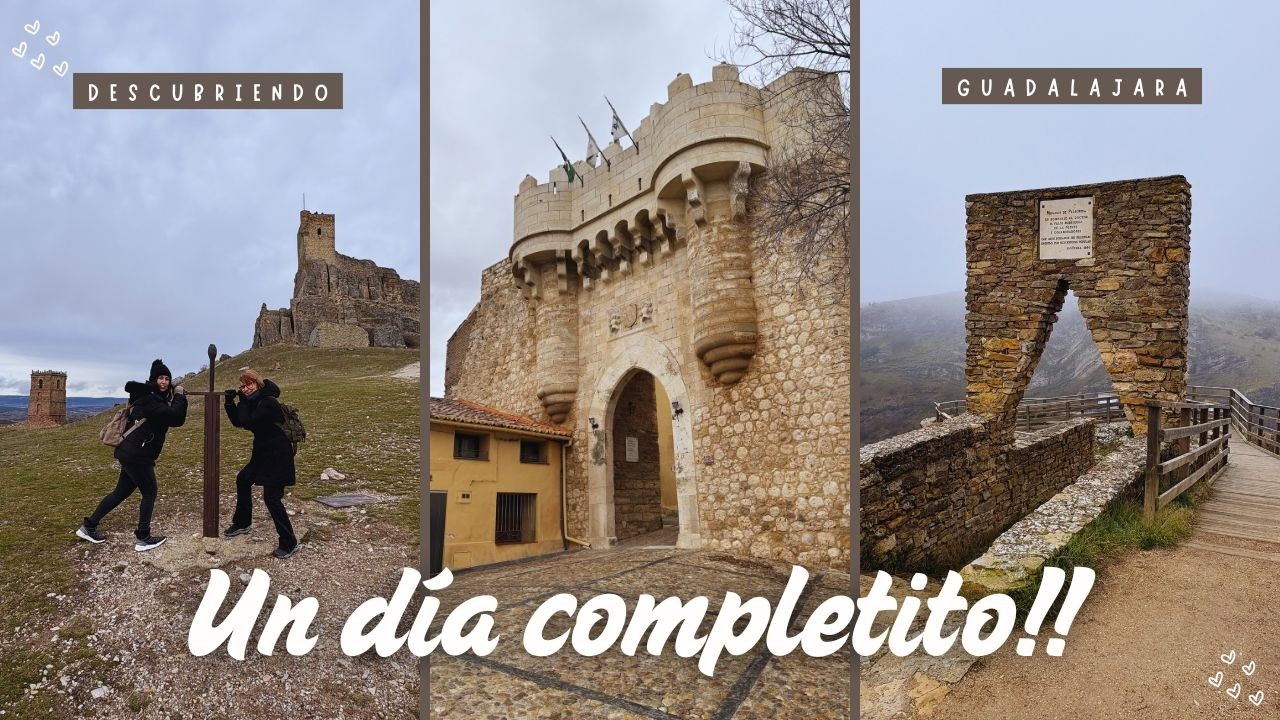 4 PARADAS ÉPICAS en GUADALAJARA (Ruta de un día: Naturaleza y Castillos) 🦅🏰4K