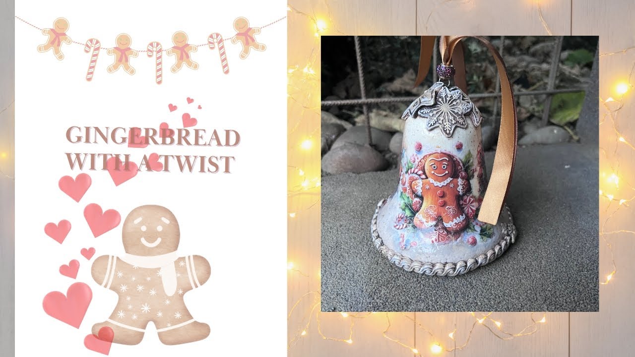 How to Make Adorable Gingerbread Decoupage Ornaments for Christmas!