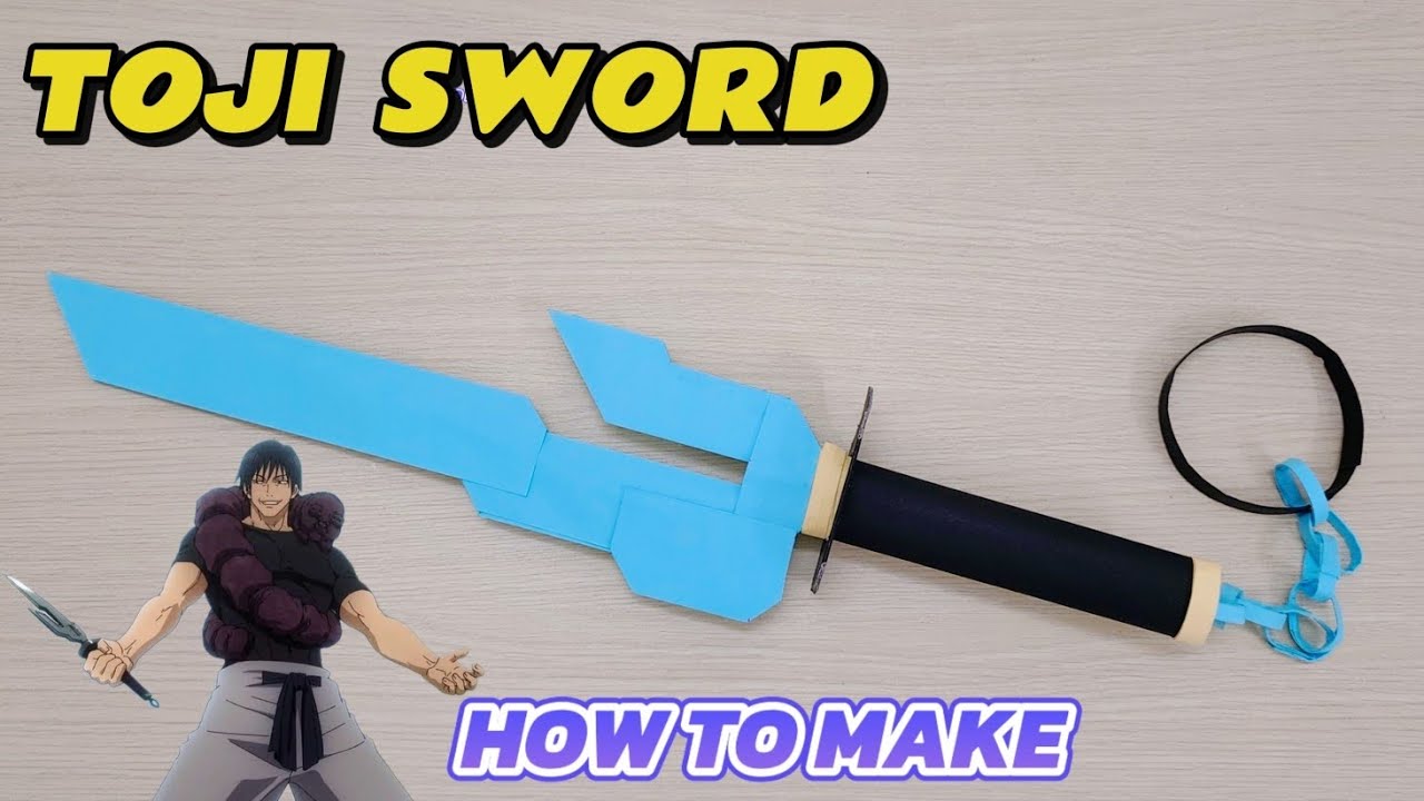 HOW TO MAKE TOJI SWORD WITH PAPER - JUJUTSU KAISEN