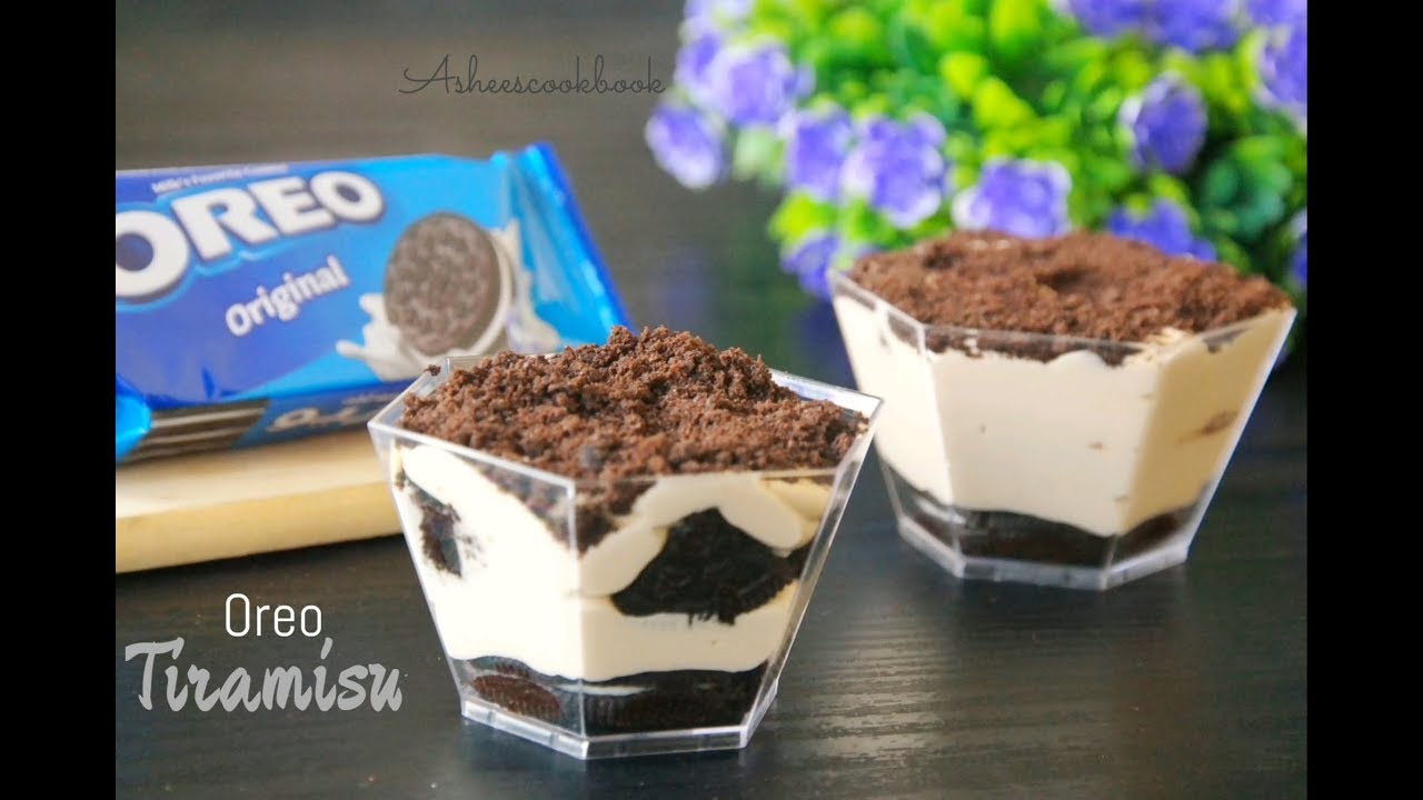 oreo tiramisu /A quick dessert with Oreo/Eggless version