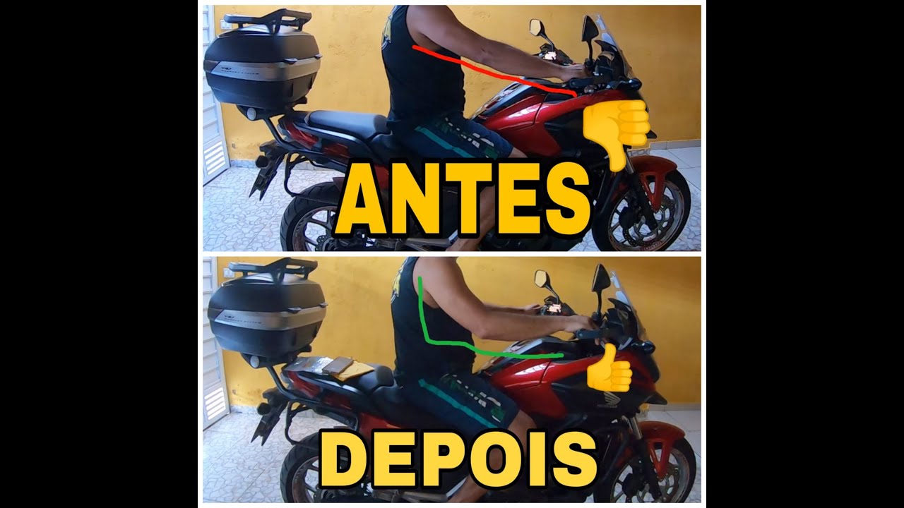 RIZER PARA NC 750X, ELEVANDO O GUIDON DG MOTOCICLISTA