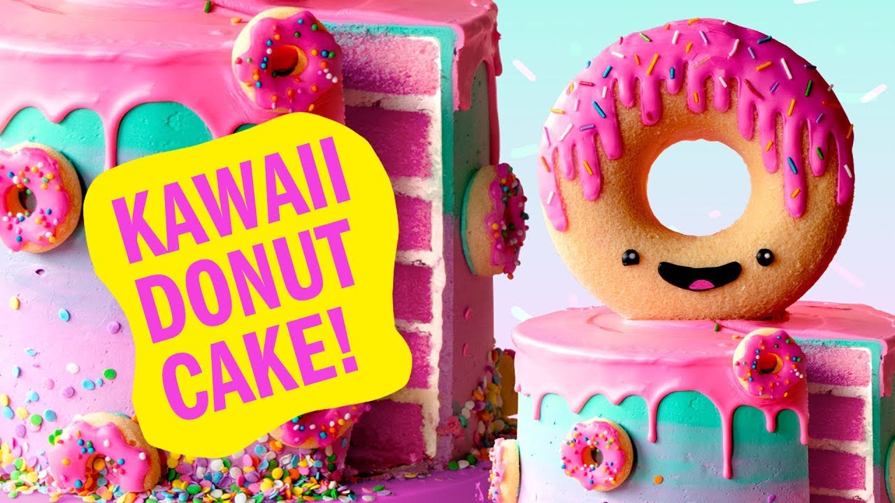 How To Make A Kawaii Donut Cake! - The Scran Line