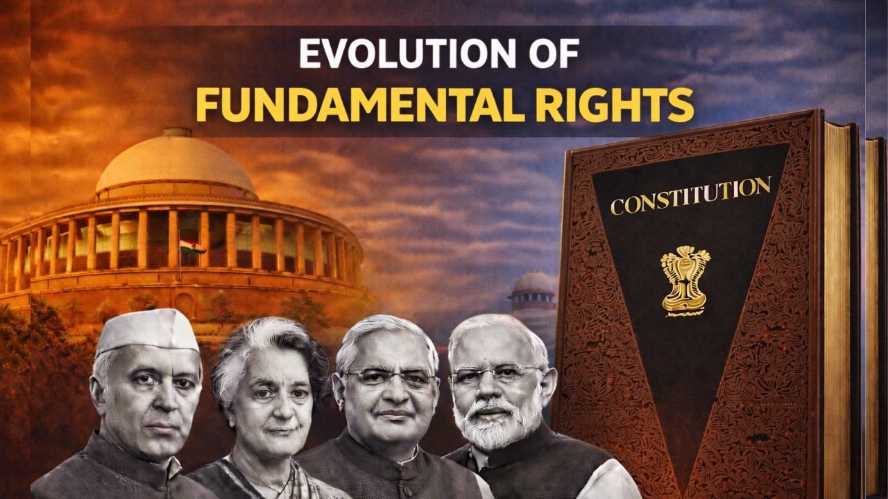 Fundamental Rights & Constitutional Amendments (1st to 103rd) | Complete Analysis🔥