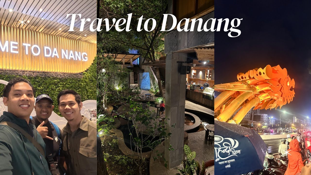 Danang, Vietnam Travel Vlog | Day 1 | Flight | My Khe Beach | Halal Food & Dragon Bridge