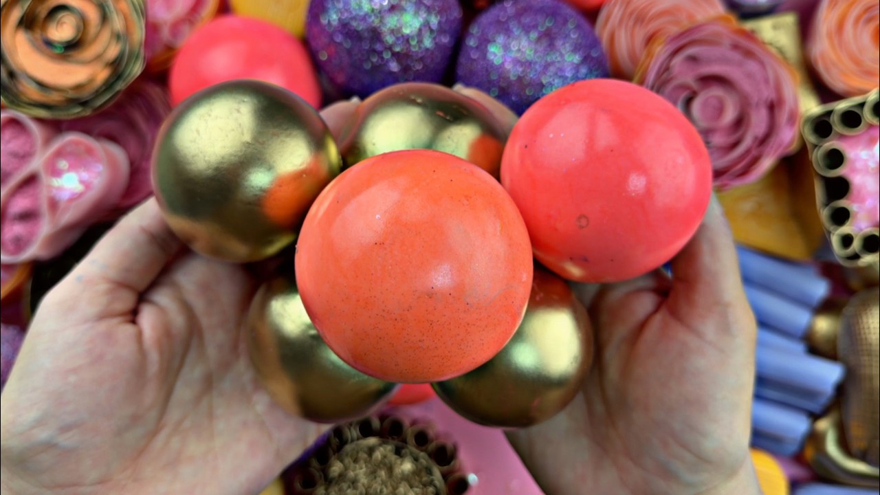 ASMR SOAP | crushing soap boxes | starch and glitter | Relaxing soap crushing.